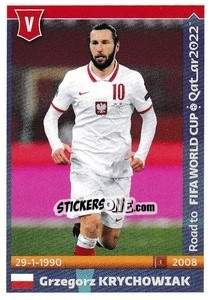 Sticker Grzegorz Krychowiak - Road to FIFA World Cup Qatar 2022 - Panini