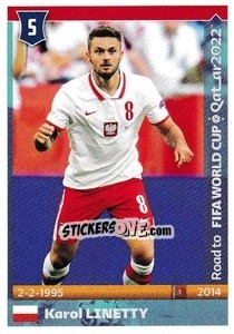 Sticker Karol Linetty - Road to FIFA World Cup Qatar 2022 n. 415 - Panini