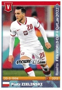Sticker Piotr Zielinski - Road to FIFA World Cup Qatar 2022 n. 417 - Panini
