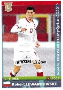 Figurina Robert Lewandowski - Road to FIFA World Cup Qatar 2022 - Panini