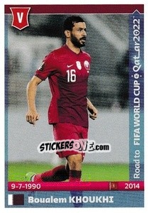 Figurina Boualem Khoukhi - Road to FIFA World Cup Qatar 2022 - Panini