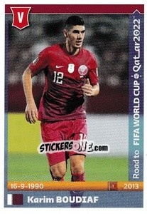 Sticker Karim Boudiaf - Road to FIFA World Cup Qatar 2022 - Panini
