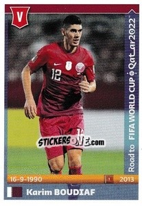 Sticker Karim Boudiaf - Road to FIFA World Cup Qatar 2022 n. 444 - Panini