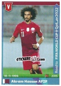 Sticker Akram Hassan Afif - Road to FIFA World Cup Qatar 2022 n. 446 - Panini