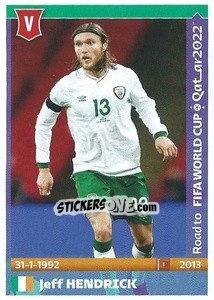 Sticker Jeff Hendrick - Road to FIFA World Cup Qatar 2022 n. 459 - Panini