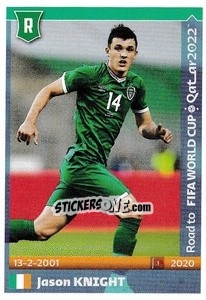 Figurina Jason Knight - Road to FIFA World Cup Qatar 2022 - Panini