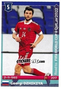 Cromo Georgi Dzhikiya - Road to FIFA World Cup Qatar 2022 - Panini