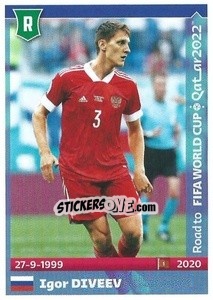 Sticker Igor Diveev - Road to FIFA World Cup Qatar 2022 n. 470 - Panini