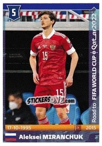 Figurina Aleksei Miranchuk - Road to FIFA World Cup Qatar 2022 - Panini