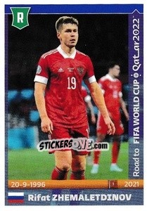 Sticker Rifat Zhemaletdinov - Road to FIFA World Cup Qatar 2022 - Panini