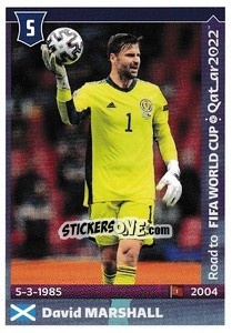 Sticker David Marshall - Road to FIFA World Cup Qatar 2022 n. 481 - Panini