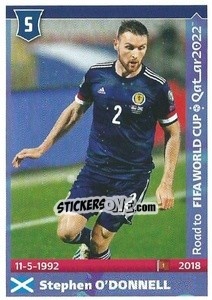 Sticker Stephen O'Donnell - Road to FIFA World Cup Qatar 2022 n. 484 - Panini