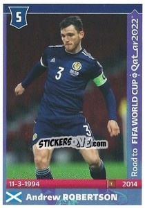 Sticker Andrew Robertson - Road to FIFA World Cup Qatar 2022 n. 485 - Panini