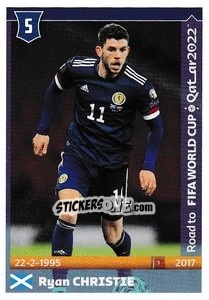 Sticker Ryan Christie - Road to FIFA World Cup Qatar 2022 n. 492 - Panini