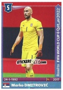 Sticker Marko Dmitrovic - Road to FIFA World Cup Qatar 2022 n. 496 - Panini