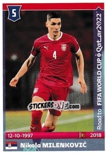 Sticker Nikola Milenkovic - Road to FIFA World Cup Qatar 2022 - Panini