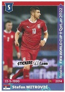 Sticker Stefan Mitrovic - Road to FIFA World Cup Qatar 2022 - Panini