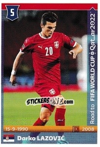 Sticker Darko Lazovic - Road to FIFA World Cup Qatar 2022 - Panini