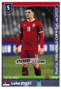 Sticker Luka Jovic - Road to FIFA World Cup Qatar 2022 n. 507 - Panini