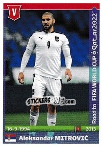 Sticker Aleksandar Mitrovic - Road to FIFA World Cup Qatar 2022 n. 508 - Panini