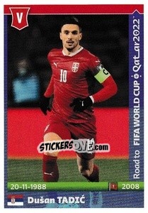 Sticker Dusan Tadic - Road to FIFA World Cup Qatar 2022 - Panini