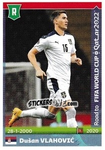 Sticker Dusan Vlahovic - Road to FIFA World Cup Qatar 2022 - Panini