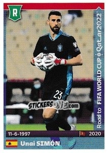 Sticker Unai Simon - Road to FIFA World Cup Qatar 2022 n. 511 - Panini