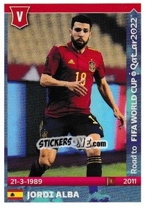 Sticker Jordi Alba - Road to FIFA World Cup Qatar 2022 - Panini