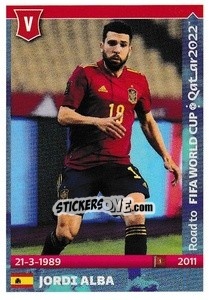 Sticker Jordi Alba - Road to FIFA World Cup Qatar 2022 n. 514 - Panini