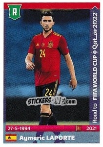 Sticker Aymeric Laporte - Road to FIFA World Cup Qatar 2022 n. 516 - Panini