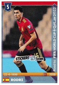 Sticker Rodri - Road to FIFA World Cup Qatar 2022 - Panini