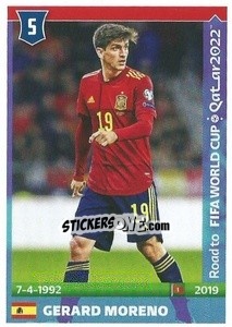 Sticker Gerard Moreno - Road to FIFA World Cup Qatar 2022 n. 523 - Panini