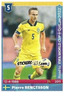 Sticker Pierre Bengtsson - Road to FIFA World Cup Qatar 2022 n. 528 - Panini