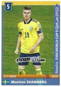 Sticker Mattias Svanberg - Road to FIFA World Cup Qatar 2022 n. 535 - Panini