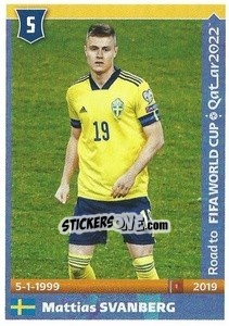 Sticker Mattias Svanberg - Road to FIFA World Cup Qatar 2022 - Panini