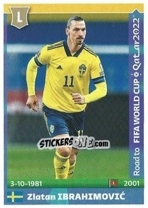 Sticker Zlatan Ibrahimovic - Road to FIFA World Cup Qatar 2022 n. 538 - Panini