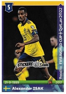 Sticker Alexander Isak - Road to FIFA World Cup Qatar 2022 n. 539 - Panini