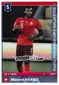 Sticker Manuel Akanji - Road to FIFA World Cup Qatar 2022 n. 542 - Panini