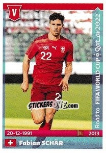 Sticker Fabian Schar - Road to FIFA World Cup Qatar 2022 n. 546 - Panini