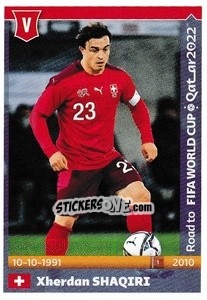 Sticker Xherdan Shaqiri - Road to FIFA World Cup Qatar 2022 n. 549 - Panini