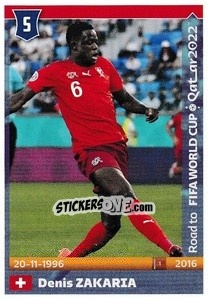 Figurina Denis Zakaria - Road to FIFA World Cup Qatar 2022 - Panini