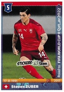 Sticker Steven Zuber - Road to FIFA World Cup Qatar 2022 n. 552 - Panini