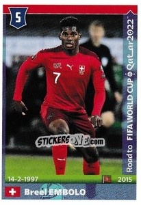 Sticker Breel Embolo - Road to FIFA World Cup Qatar 2022 n. 553 - Panini