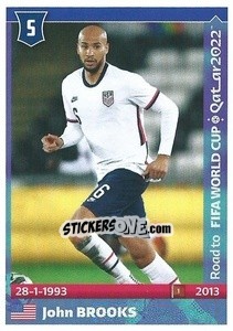 Sticker John Brooks - Road to FIFA World Cup Qatar 2022 n. 572 - Panini