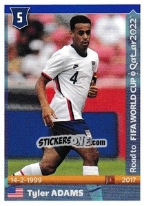 Sticker Tyler Adams - Road to FIFA World Cup Qatar 2022 n. 576 - Panini
