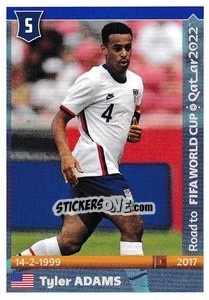 Sticker Tyler Adams - Road to FIFA World Cup Qatar 2022 - Panini