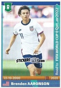 Sticker Brenden Aaronson - Road to FIFA World Cup Qatar 2022 n. 577 - Panini