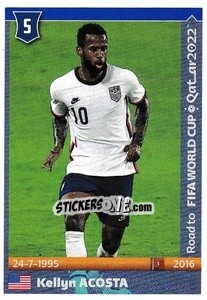 Figurina Kellyn Acosta - Road to FIFA World Cup Qatar 2022 - Panini