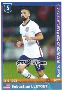 Sticker Sebastian Lletget - Road to FIFA World Cup Qatar 2022 n. 579 - Panini