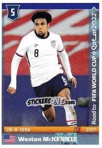 Figurina Weston McKennie - Road to FIFA World Cup Qatar 2022 - Panini